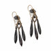 Macklowe Gallery Onyx and Black Enamel Pendant Earrings