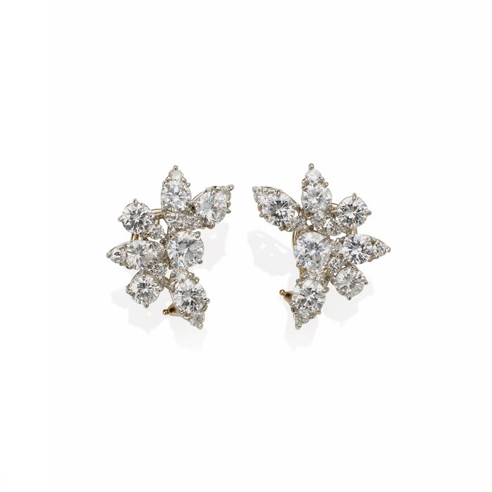 Macklowe Gallery Van Cleef & Arpels 1960s Diamond Ciip Earrings