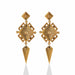 Macklowe Gallery Polychrome Enamel 18K Gold Geometric Pendant Earrings