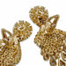 Macklowe Gallery Fred Paris 18K Gold and Diamond Pendant Earrings