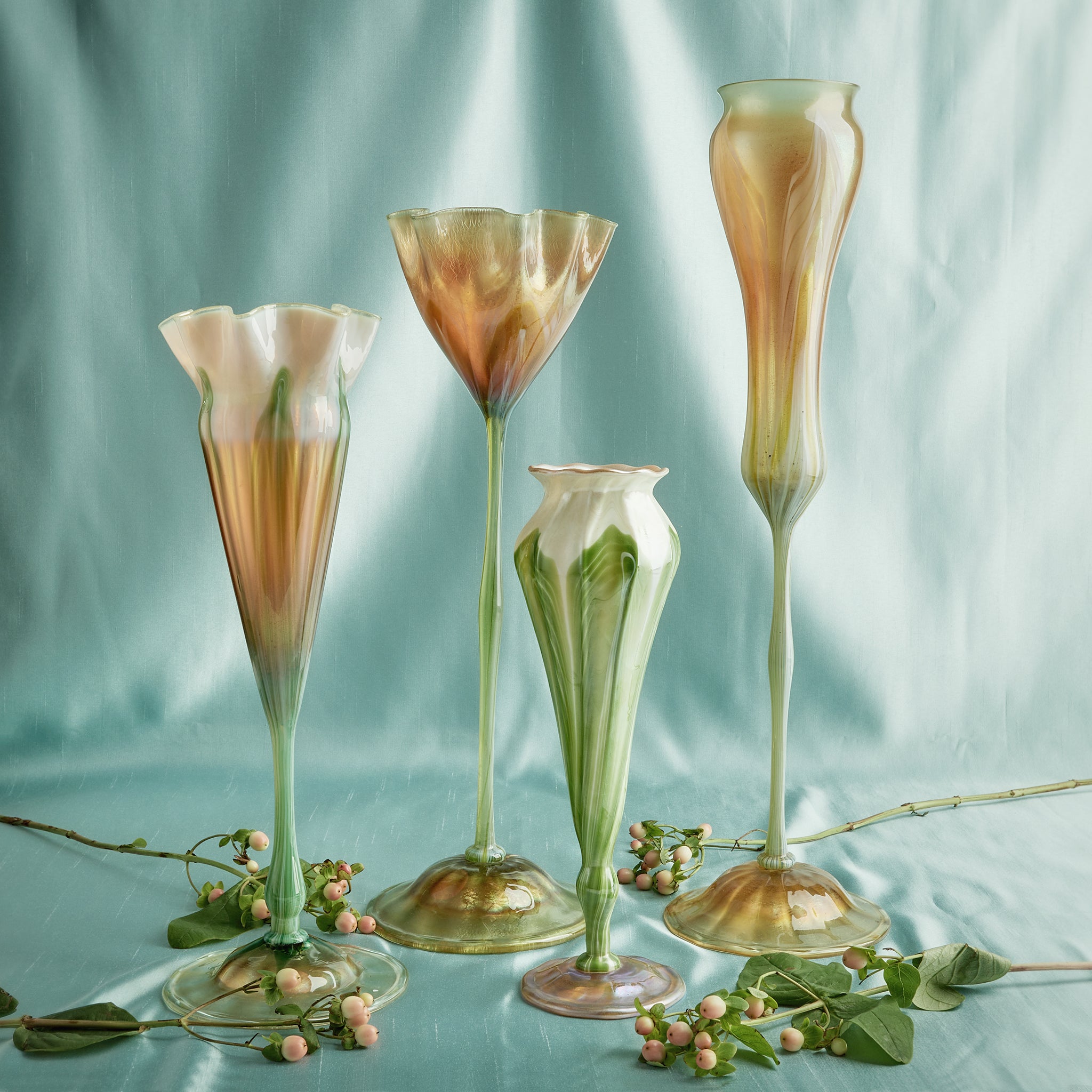 ティファニー　ウィートリーフフラワーベース Tiffanyティファニー ウィートリーフフラワーベース 花瓶