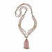 Macklowe Gallery Verdura Rose Quartz and Cultured South Sea Pearl "Raja" Necklace