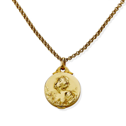 Macklowe Gallery Prosper d'Épinay de Briort Medallion Locket and Chain