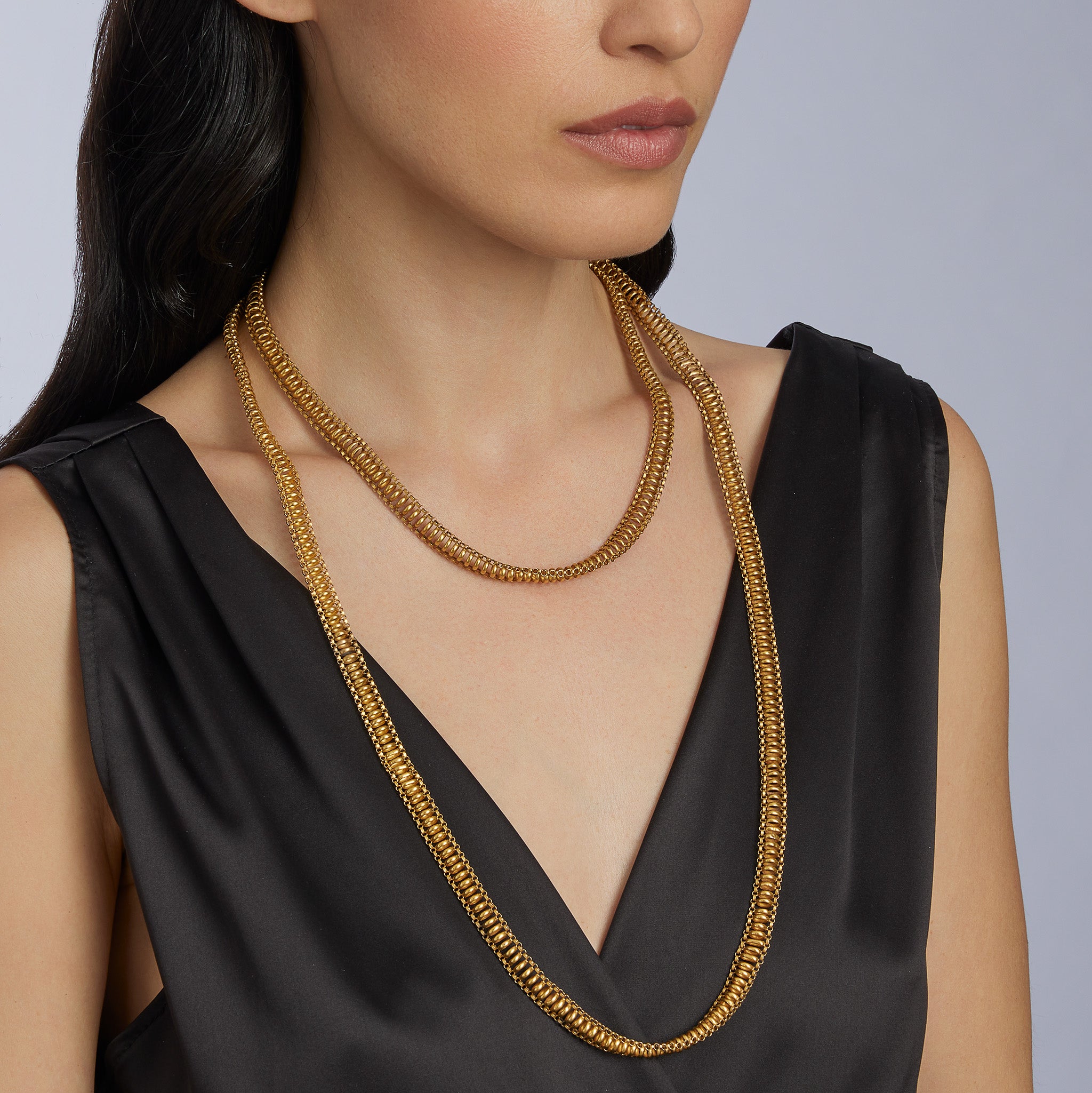 Macklowe Gallery | Georgian Longchain 18K Gold Necklace