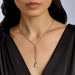 Macklowe Gallery Belle Époque Natural Pearl Drop and Diamond Lavalier Necklace