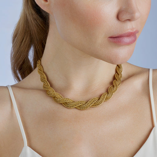 Macklowe Gallery 18K Gold Rope Necklace