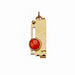 Macklowe Gallery Jean Després French Modernist Hammered Gold and Coral Pendant 