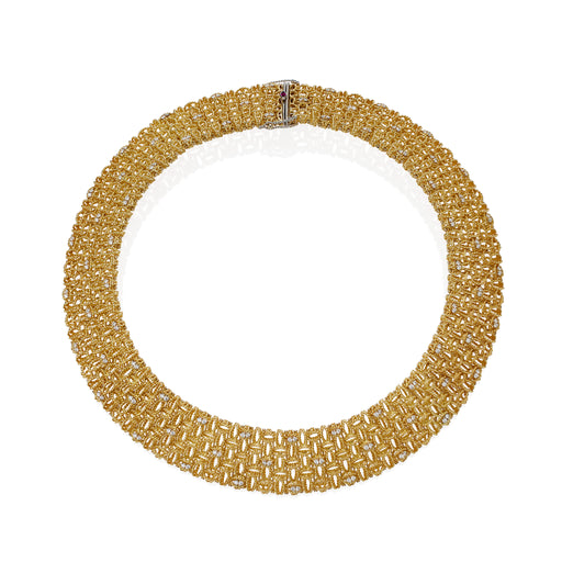 Macklowe Gallery Roberto Coin 18k Gold and Diamond Necklace