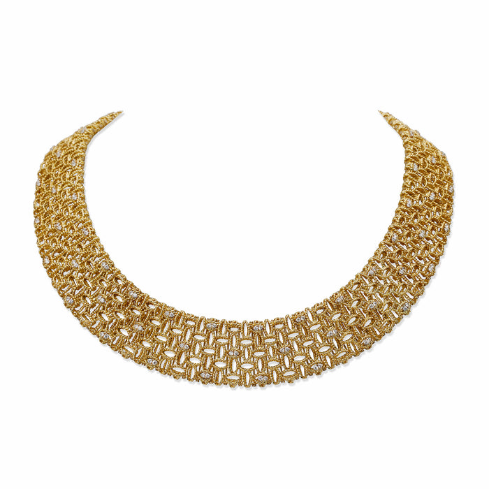 Macklowe Gallery Roberto Coin 18k Gold and Diamond Necklace