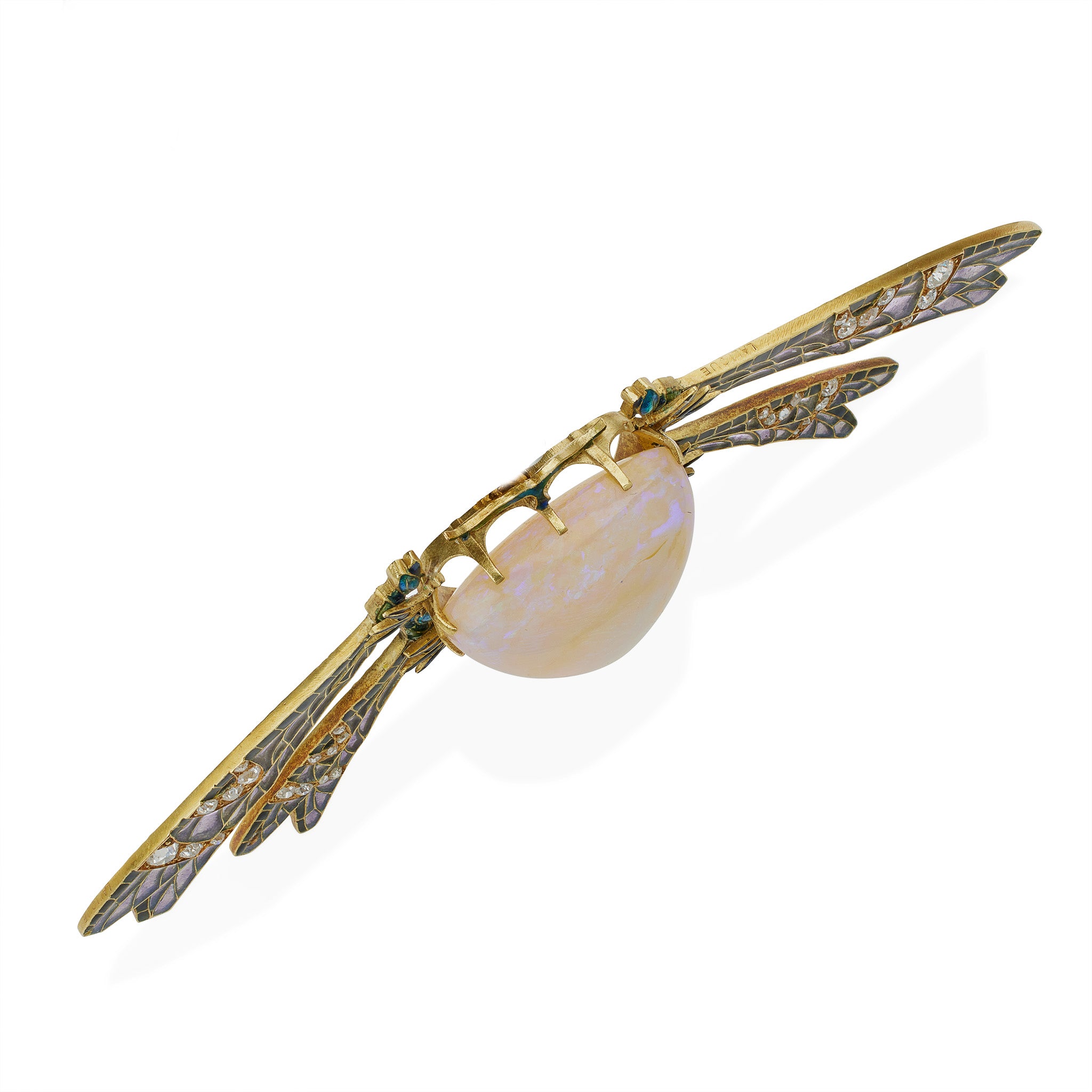 Macklowe Gallery | René Lalique Art Nouveau Plique-à-jour Enamel