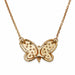 Macklowe Gallery Van Cleef & Arpels 18K Gold Diamond and Coral Butterfly Pendant Necklace