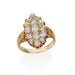 Macklowe Gallery Hand-Cut Diamond Navette Ring