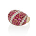 Macklowe Gallery Van Cleef & Arpels Paris Ruby and Diamond Bombé Ring