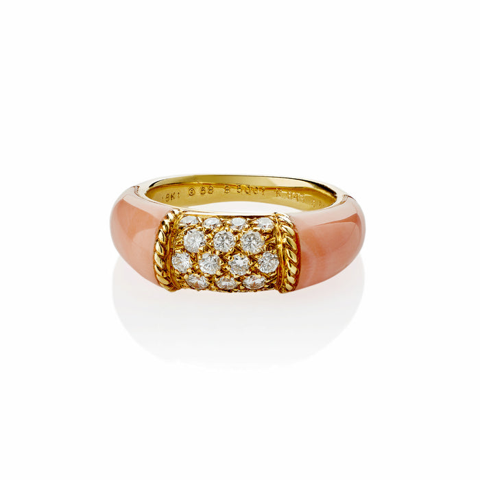 Macklowe Gallery Van Cleef & Arpels Paris Angelskin Coral "Philippine" Ring