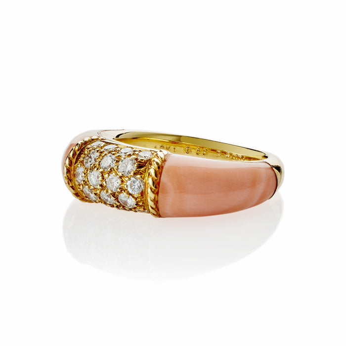 Macklowe Gallery Van Cleef & Arpels Paris Angelskin Coral "Philippine" Ring