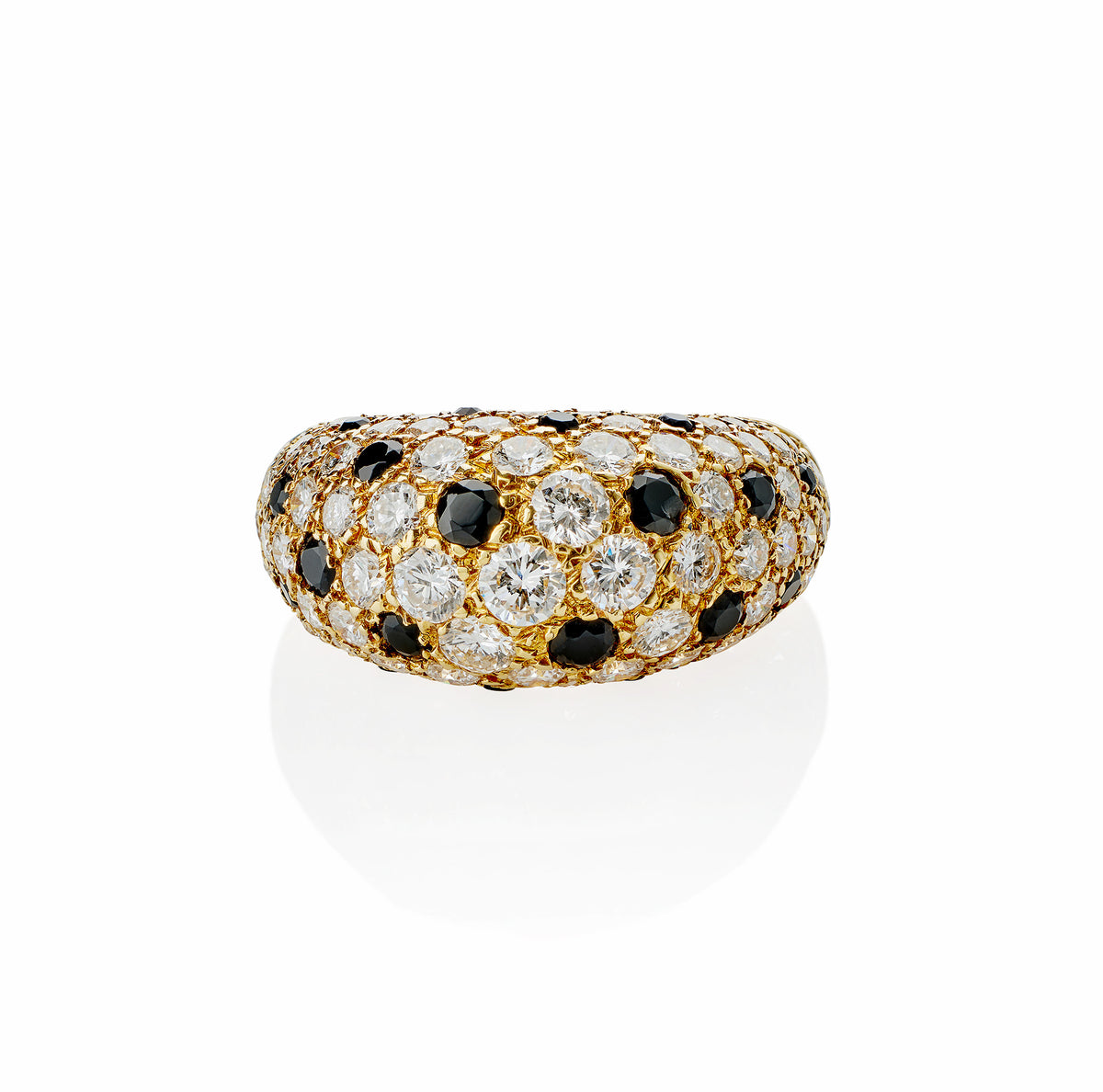 Ever Blossom Pendant, Yellow Gold, Onyx & Diamonds - Jewelry - Categories