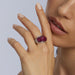 Macklowe Gallery French Invisibly-set Ruby and Diamond Bombé Ring