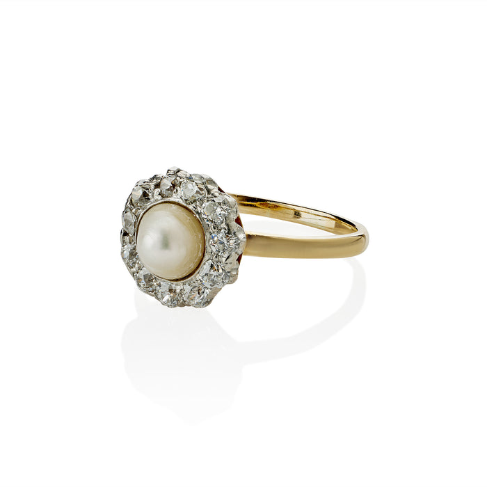 Macklowe Gallery Tiffany & Co. Freshwater Pearl and Diamond Ring