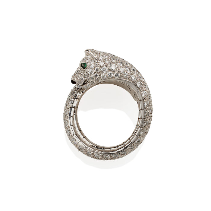 Macklowe Gallery Cartier Paris Diamond Panthère Ring