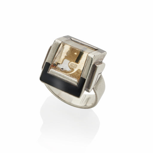 Macklowe Gallery Jean Després and Étienne Cournault French Modernist "Bijoux-Glace" Ring