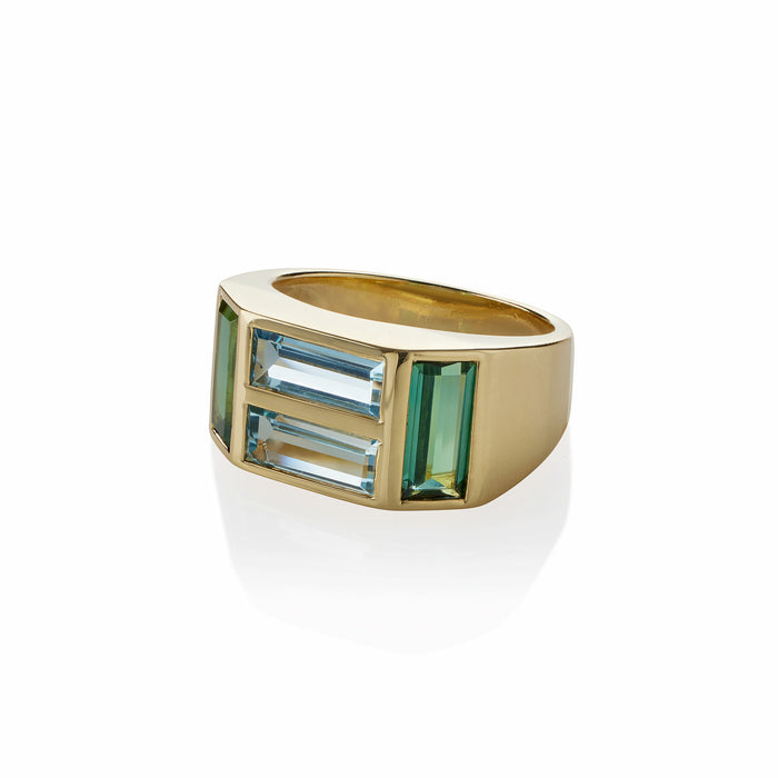 Macklowe Gallery Paloma Picasso Tourmaline and Aquamarine Ring, Tiffany & Co. 
