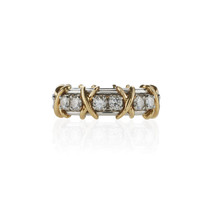 Tiffany & Co. Schlumberger® Sixteen Stone Ring in Platinum | eBay