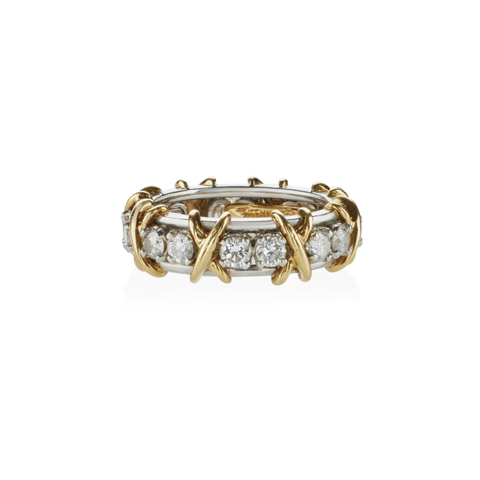 Vintage! Authentic Tiffany & Co Irid Platinum Diamond Sapphire Cocktail Ring  | Fortrove