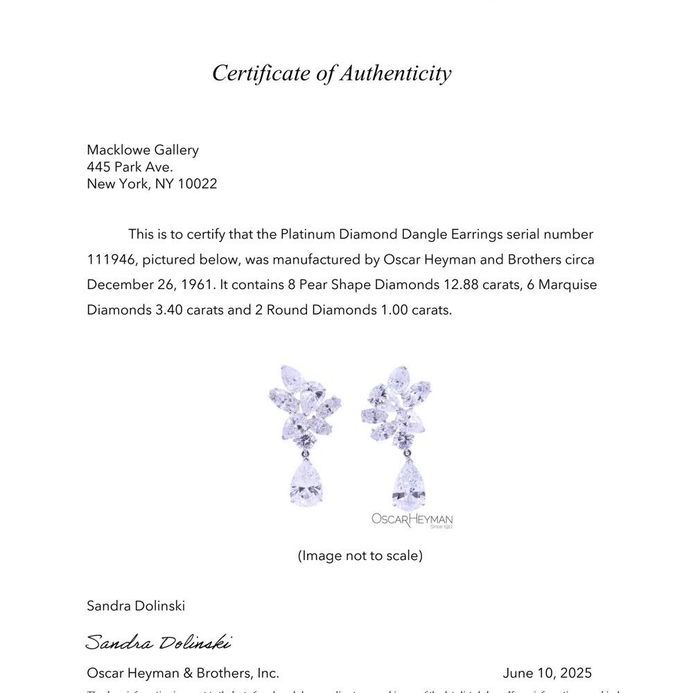 
                      
                        Macklowe Gallery Oscar Heyman Mid-Century Diamond Earrings
                      
                    