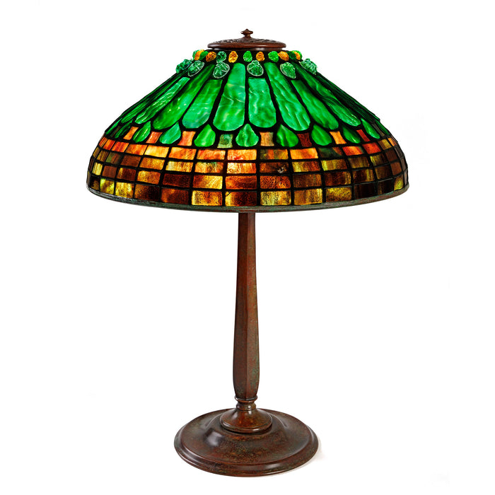Macklowe Gallery Tiffany Studios New York "Jeweled Feather" Table Lamp