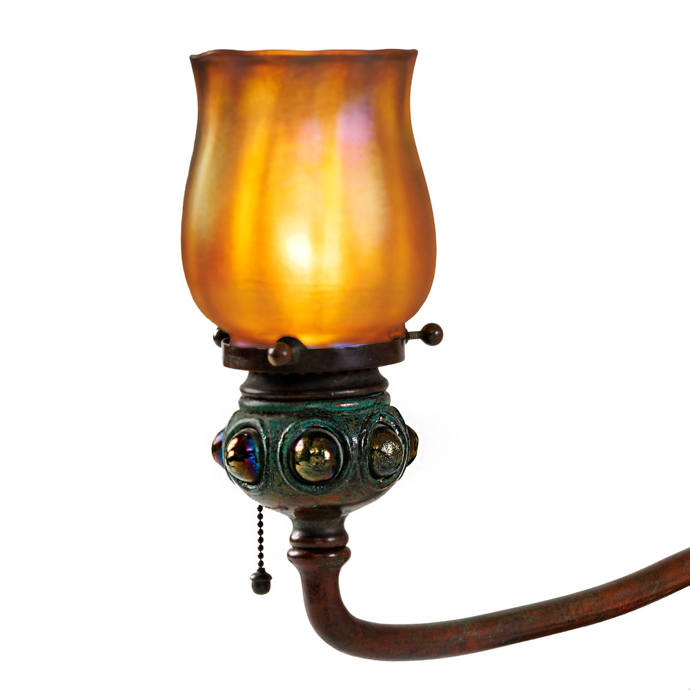 
                      
                        Macklowe Gallery Tiffany Studios New York "Jeweled Tulip Ball" Desk Lamp
                      
                    