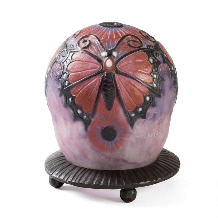 Macklowe Gallery Gabriel Argy-Rousseau Pâte de Verre "Papillon" Night Light