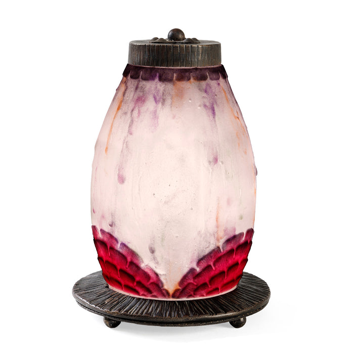 Macklowe Gallery Gabriel Argy-Rousseau Pâte de Verre "Fleurs Tropicales" Night Light