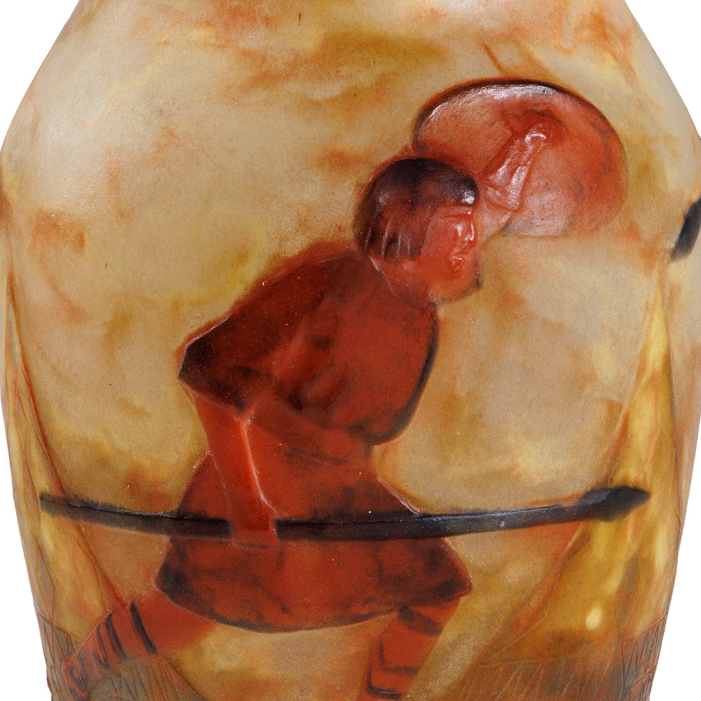 
                      
                        Macklowe Gallery Gabriel Argy-Rousseau "Guerrieres Antiques" Pâte-de-Verre Vase
                      
                    