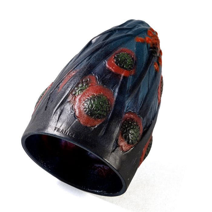 Macklowe Gallery Gabriel Argy-Rousseau Pâte de Verre "Prairie" Night Light