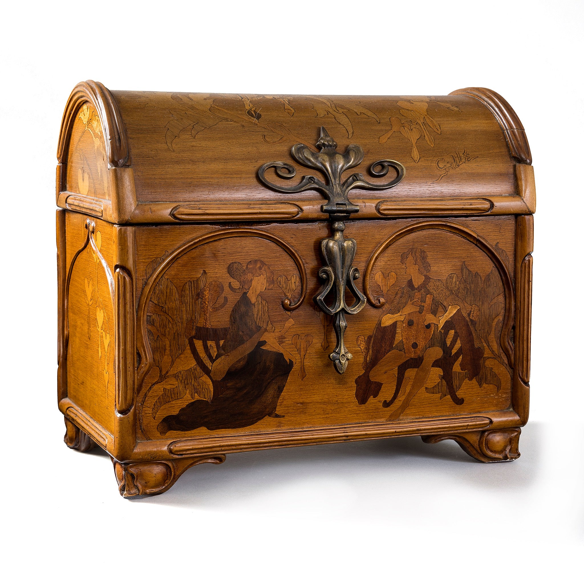 Macklowe Gallery | Émile Gallé “Coeur de Jeannette” Coffret