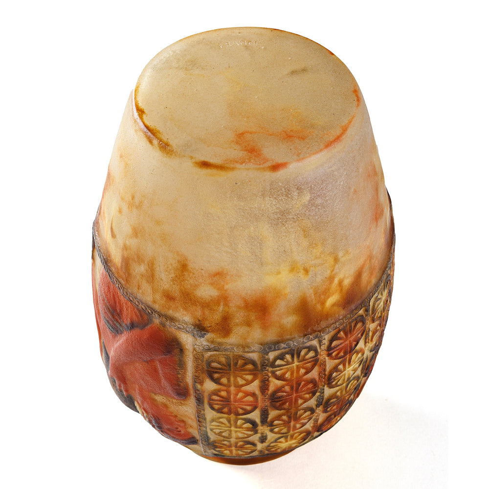 
                      
                        Macklowe Gallery Gabriel Argy-Rousseau "Libations" Pâte de Verre Glass Vase
                      
                    