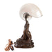 Macklowe Gallery Tiffany Studios New York "Nautilus" Table Lamp With "Mermaid" Base