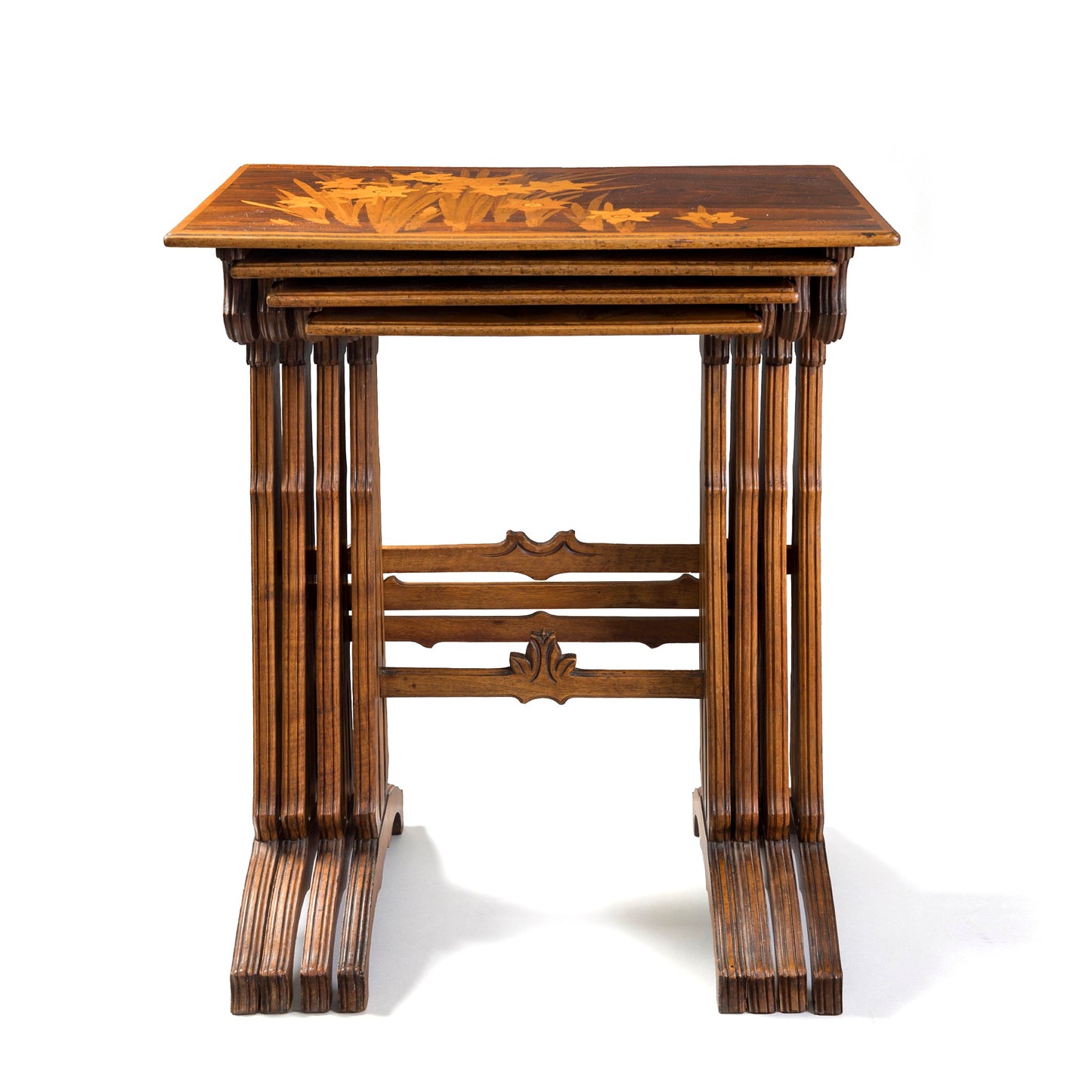 Macklowe Gallery Émile Gallé Set of Four Nesting Tables