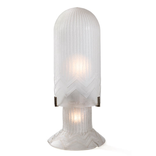 Macklowe Gallery Daum Nancy Frosted Glass "Obus" Table Lamp