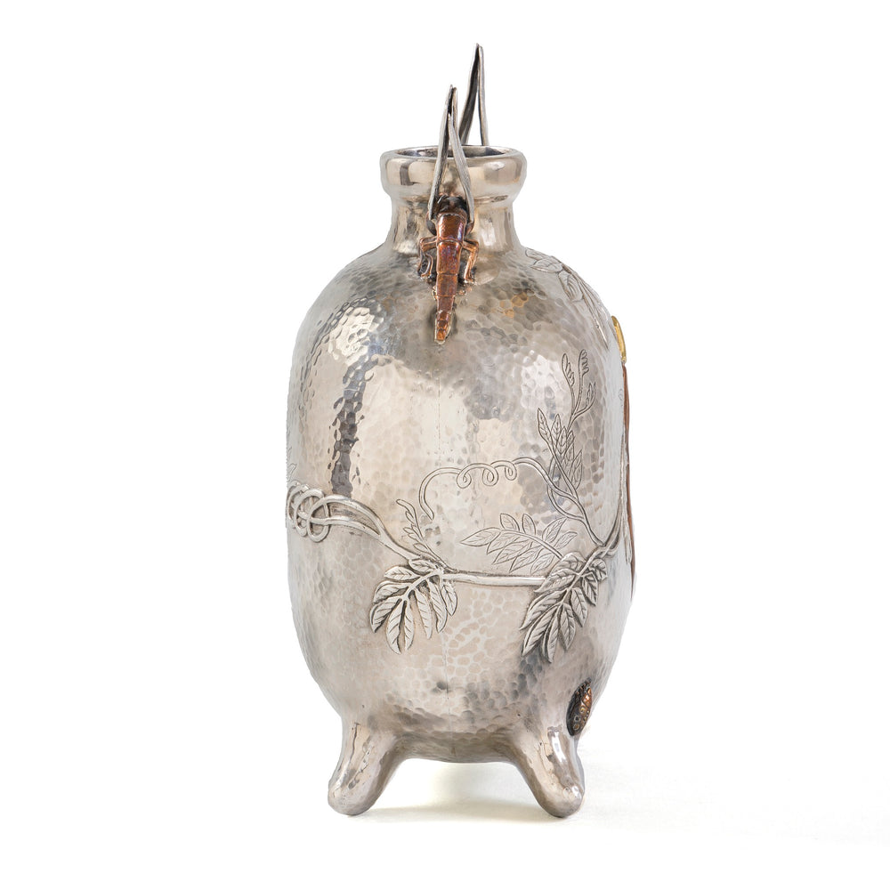 
                      
                        Macklowe Gallery Tiffany & Co. and Edward Chandler Moore "Dragonfly" Silver Vase
                      
                    