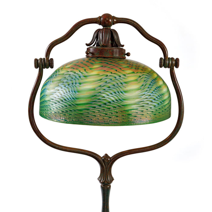 Macklowe Gallery Tiffany Studios New York "Damascene Harp" Floor Lamp