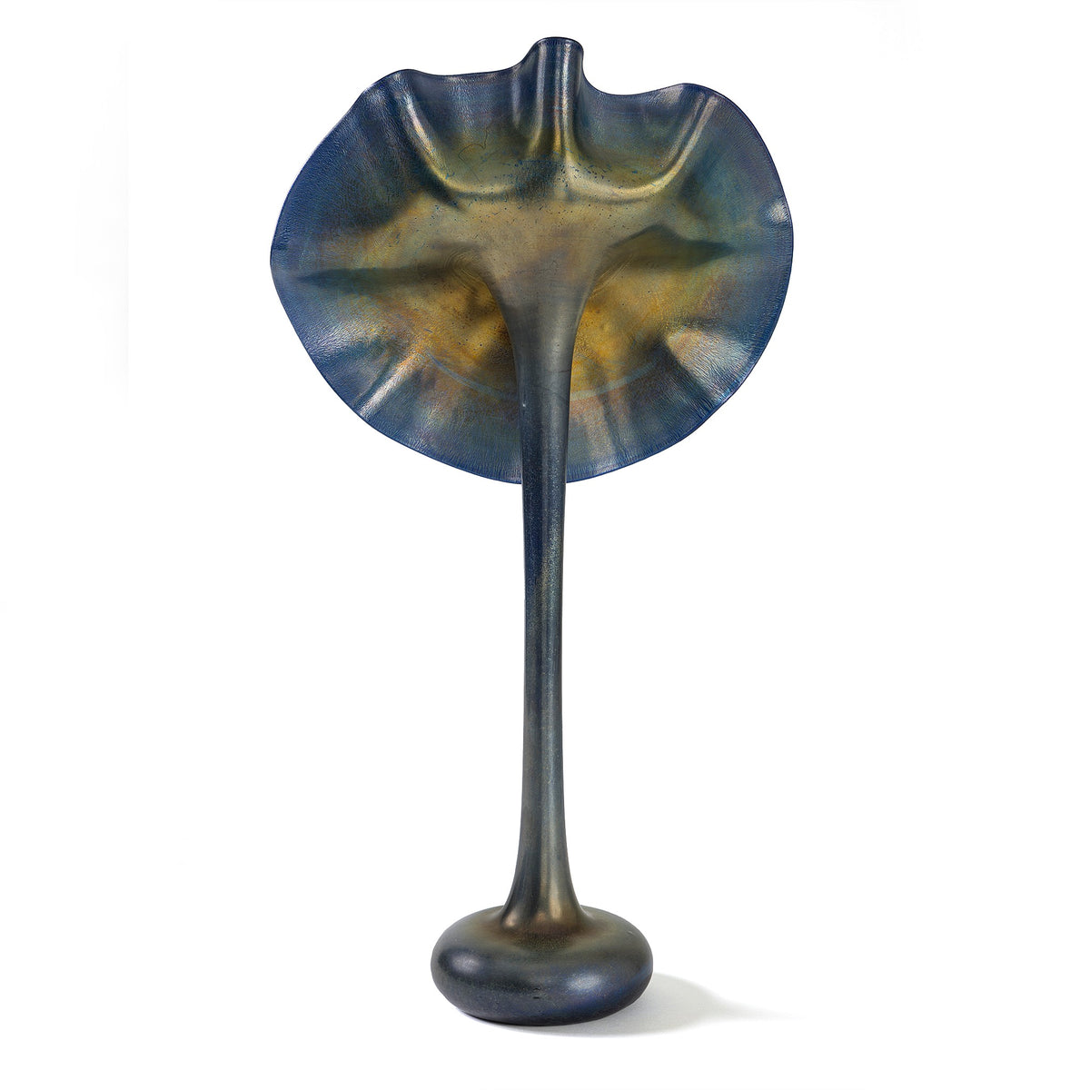 Macklowe Gallery Tiffany Studios New York "Pansy" Favrile Glass Vase 