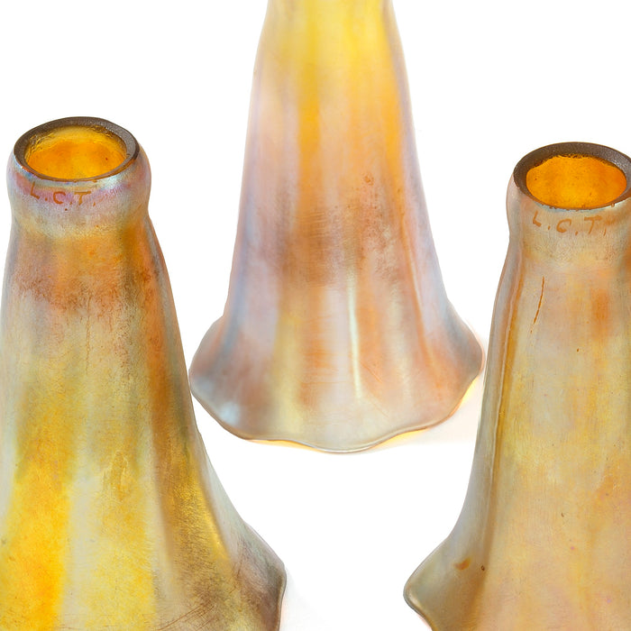 Macklowe Gallery Tiffany Studios New York "Five-Light Lily" Ceiling Fixture