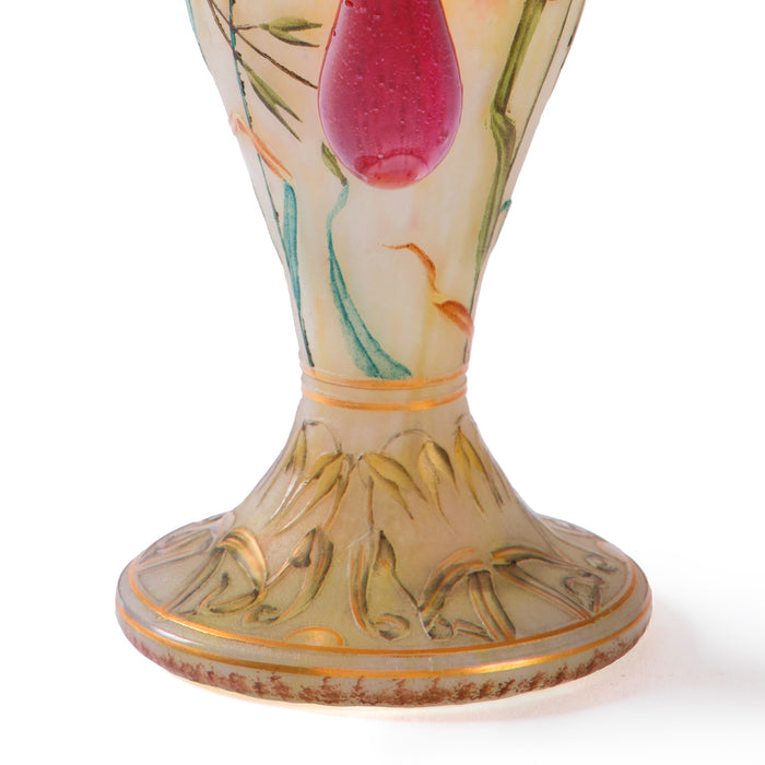 Macklowe Gallery Daum Nancy "Avoine et abeilles" Vase