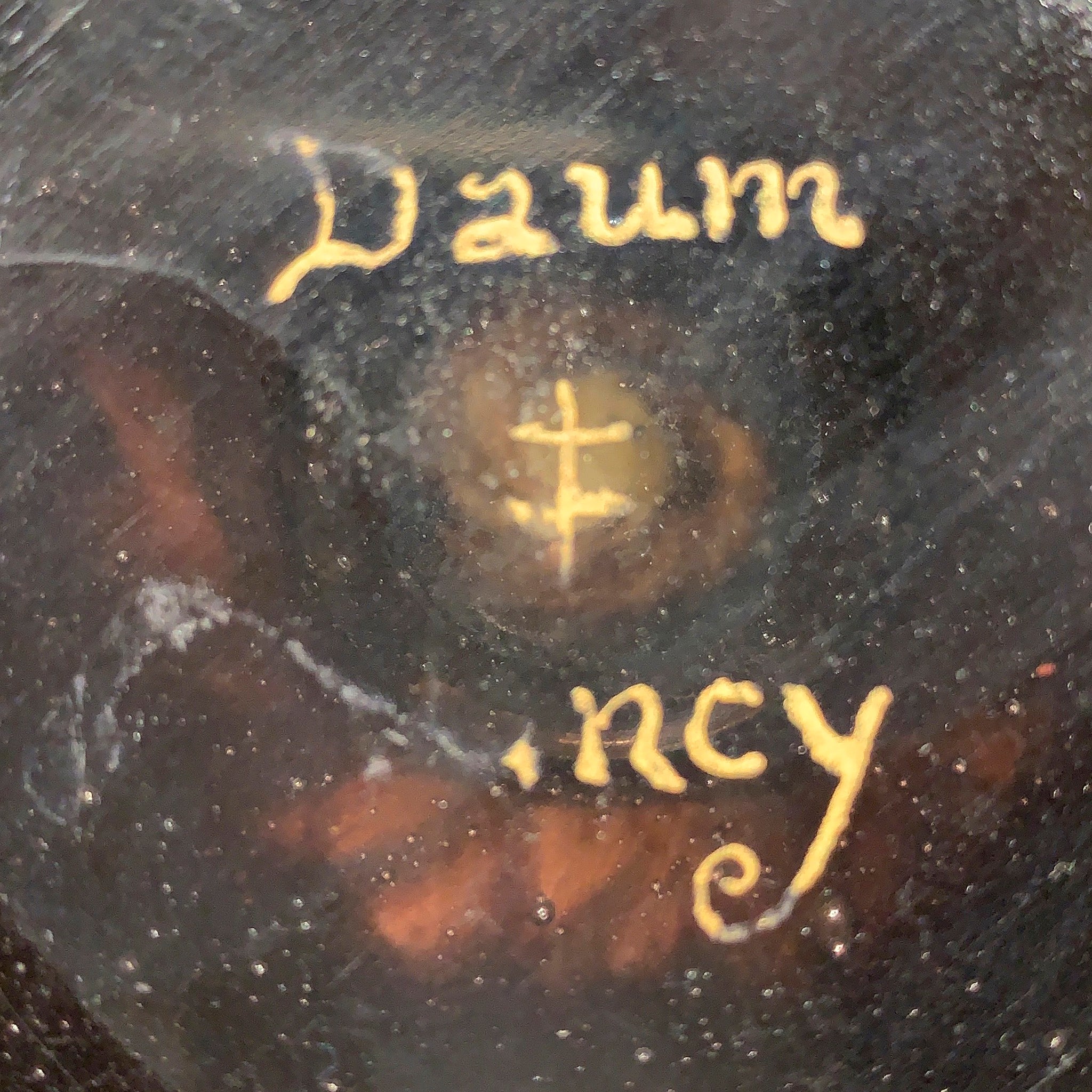 Macklowe Gallery | Daum Nancy Enameled and Etched Orchid Landscape