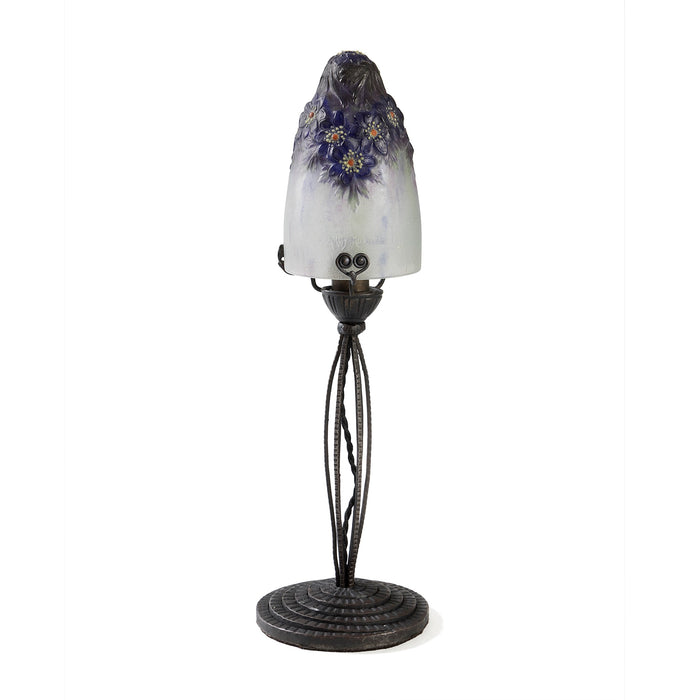 Macklowe Gallery Gabriel Argy-Rousseau Pâte de Verre "Anémones des bois" Night Light