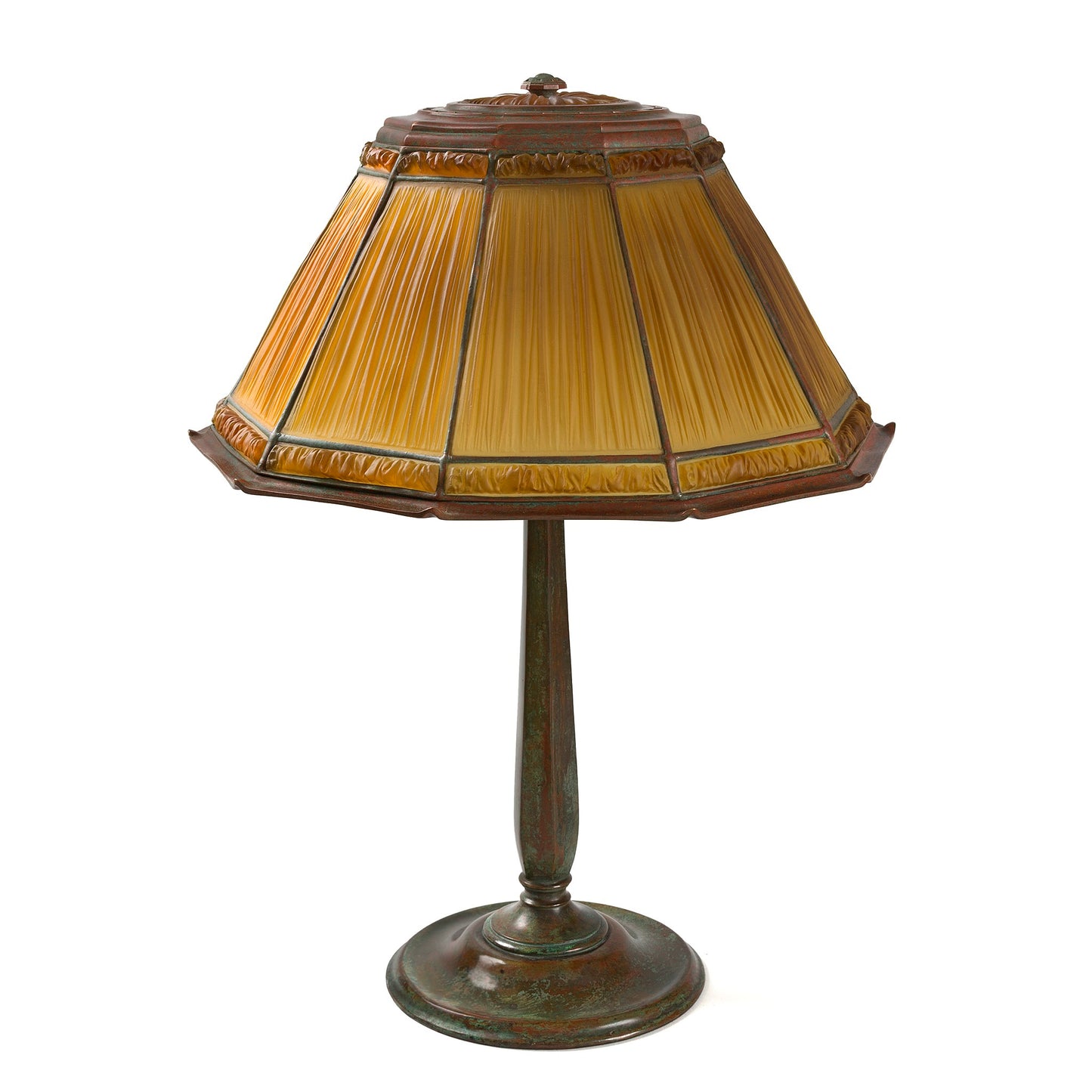 Macklowe Gallery Tiffany Studios New York "Linenfold" Table Lamp