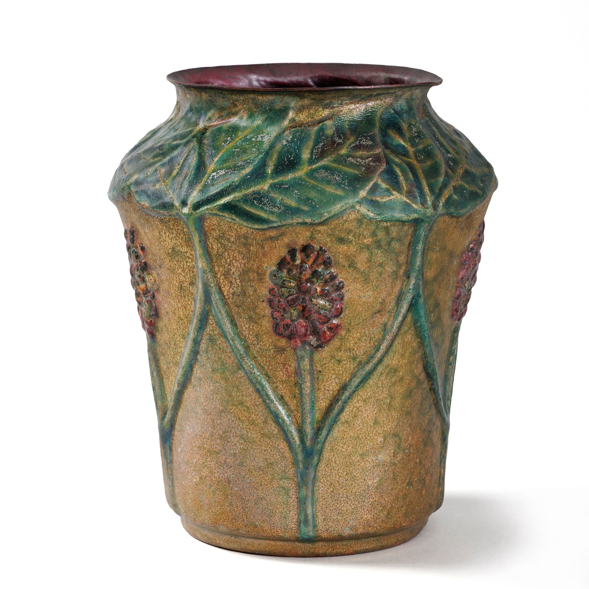 Macklowe Gallery | Tiffany Studios New York Copper and Enamel Vase