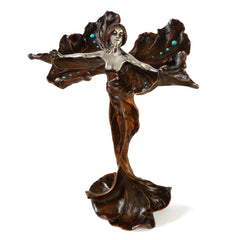 Louis Chalon (Attributed) "Danse du papillon" Bronze Sculpture