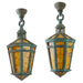 Macklowe Gallery Tiffany Studios New York Pair of Hanging Lanterns